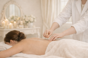 acupuncture treatment in serene setting no face